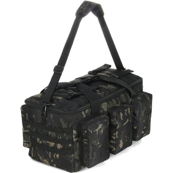 Military Duffel Bag 50L Gym Bag for Men Convertible Weekend Backpack - Picture 1 of 6